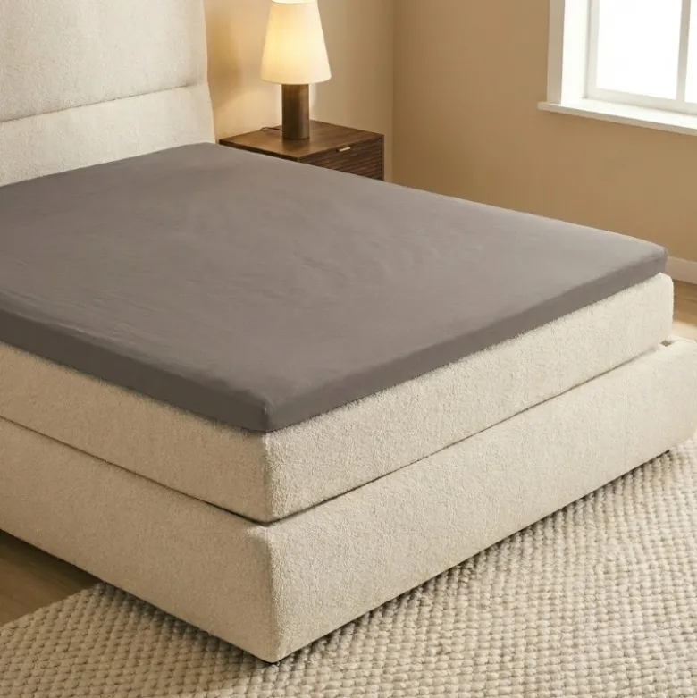 Topper Hoeslaken - Egyptisch Katoen Jersey Stretch - Taupe