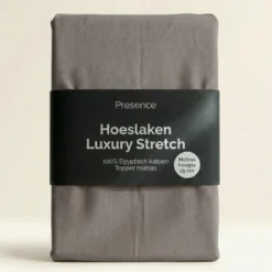 Topper Hoeslaken - Egyptisch Katoen Jersey Stretch - Taupe