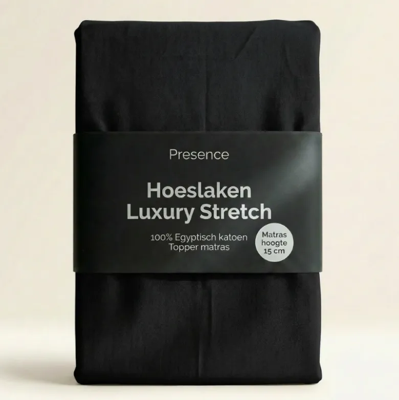Topper Hoeslaken - Egyptisch Katoen Jersey Stretch - Antraciet