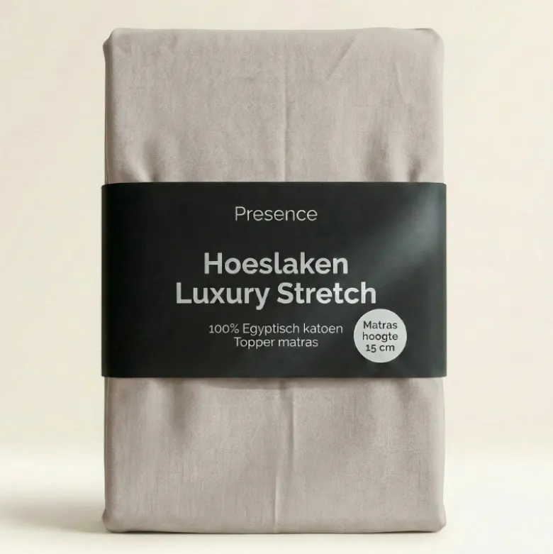 Topper Hoeslaken - Egyptisch Katoen Jersey Stretch - Crème