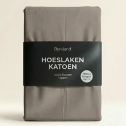 Topper Hoeslaken Katoen - Antraciet