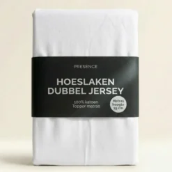 Topper Hoeslaken - Katoen Dubbel Jersey - Wit
