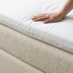 Topper Hoeslaken Katoen Flanel - Wit