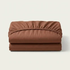 Topper Hoeslaken - Katoen Jersey Stretch - Cognac