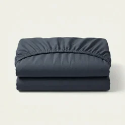 Topper Hoeslaken - Katoen - Navy