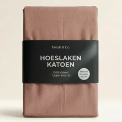 Topper Hoeslaken - Katoen - Terra