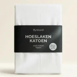 Topper Hoeslaken Katoen - Wit