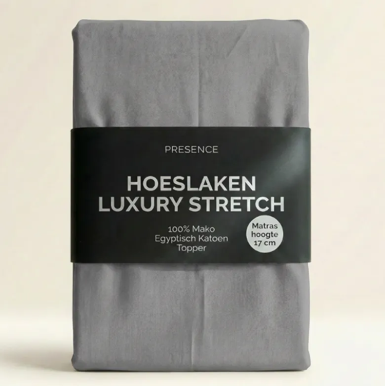 Topper Hoeslaken - Mako Jersey Katoen - Taupe