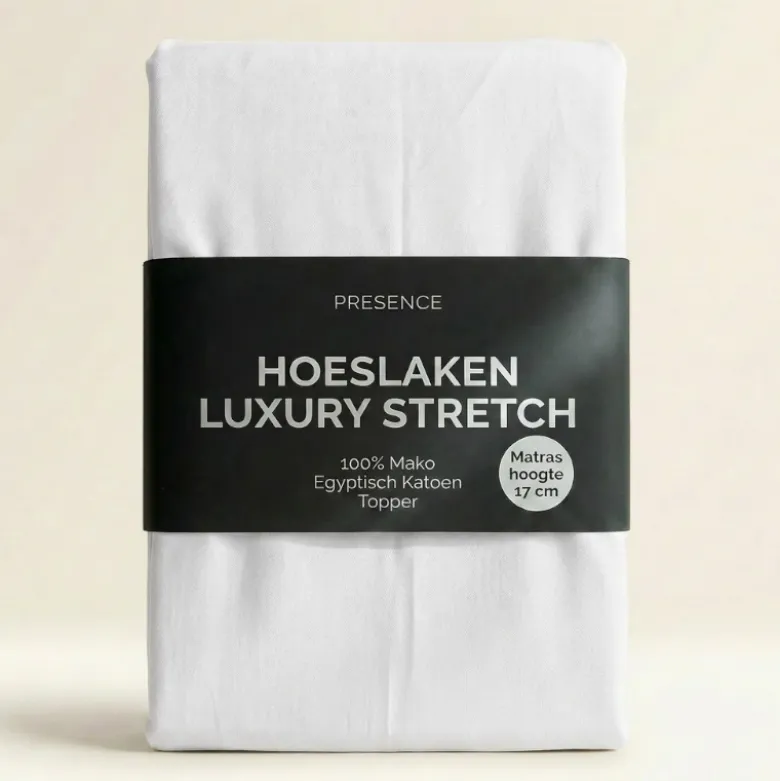 Topper Hoeslaken - Mako Jersey Katoen - Wit