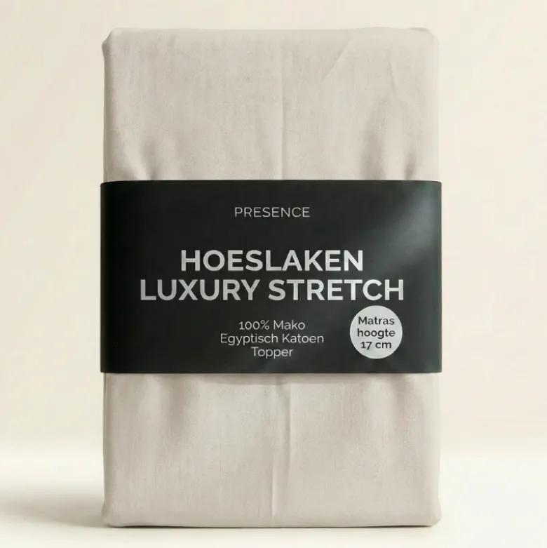 Topper Hoeslaken - Mako Jersey Katoen - Crème